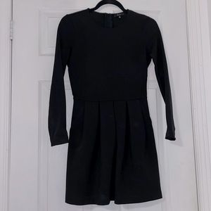 Aritzia Talula Black Pleated Dress